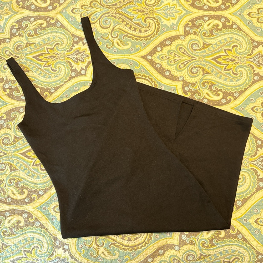 Cotton On Black Midi Bodycon Dress Size S